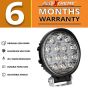 Allextreme EX14FL1 14 LED Round Fog Light Waterproof Driving Spot Flood Beamlight for Motorcycles, Cars, Jeeps and Bikes (42W, White, 1 PC, 6 Months Warranty)