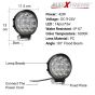 Allextreme EX14FL2 14 LED Round Fog Light Waterproof Driving Spot Flood Combo Beam Roof Bar Bumper Lamp Pod Cars, Jeeps and Bikes (42W, White, 2 PCS, 6 Months Warranty)