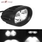 Allextreme EXER8F1 2 LED Oval Projector Fog Light Auxiliary Waterproof Spot Beam Off-Road Driving Lamp for Motorcycle and Cars (20W, White Light, 1 PC)