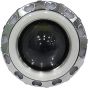 Allextreme EPLH07 High Intensity Led Projector Lamp Dual Heart Ring COB LED Headlight with Hi/Low Beam and Flasher Function for All Bikes (15W, Blue White & Red)