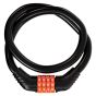 AllExtreme EXBCL06 Multipurpose 4 Digit Security Resettable Combination Coiling Bike Cable Lock Anti-Theft Protection Bicycle Number Locks