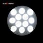 Allextreme EX24W1P 12 LED Round Fog Light Waterproof Spot Beam Off Road Driving Lamp for Motorcycle and Cars (24W, White, 1PC)
