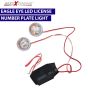 Allextreme EXELB2P2 Universal Eagle Eye LED License Number Plate Light for Bikes, Cars, SUVs and Trucks (9W, Blue, Pack of 2)