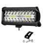 Allextreme EX36LW1 7 inch 36 LED Fog Light Triple Row Flood Spot Combo Beam Driving Lamp Bar for Car Motorcycle SUV Bike Truck (72W, White, 1 Pc)