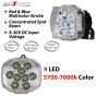 Allextreme EX9FM1B 9 LED Fog Light with Red & Blue Beads and Multicolor Strobe Flash Waterproof White Spot Beam Driving Lamp for Motorcycle Bike Car SUV (20W, 1 PC)