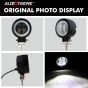 Allextreme EX3IHB1 3 Inch Round White Fog Light with Blue Halo Angel Eye Ring for Bike Motorcycle Car & Off Road SUV (20W, 1 Pc)