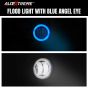 Allextreme EX3IHB1 3 Inch Round White Fog Light with Blue Halo Angel Eye Ring for Bike Motorcycle Car & Off Road SUV (20W, 1 Pc)