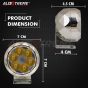 Allextreme EX6FLD2 6 LED Round Fog Light Spot Beam Driving Lamp Universal for Motorcycle, Car, SUV and Bikes (15W, White Light, 2 PCS)