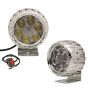 Allextreme EX6FLT2 6 LED Round Fog Light with Switch Spot Beam Driving Lamp Universal for Motorcycle, Car, SUV and Bikes (15W, White Light, 2 PCS)
