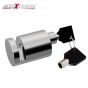 Allextreme EXHDBL1 Stainless Steel Heavy Duty Painted Finish Disc Brake Anti Theft 7mm Pin Wheel Locking Security Lock for Bike and Motorcycle (Chrome)
