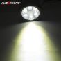Allextreme EX6FOS2 6 LED Oval Mirror Mount Fog Light With Switch Adjustable Angle Spot Beam Waterproof Driving Lamp for Motorcycle and Bike (18W, White Light, 2 PCS)