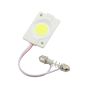 Allextreme Universal T10 LED Parking Light COB 24 SMD Super Bright White Interior Pilot License Plate 1.6W Dome Indicator Lamp Bulb for Car Bike and Motorcycle (1 PC, Round)