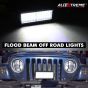 Allextreme EX48LFL Universal 48 LED Light Flood Spot Combo Beam Light Multi-Purpose Warning Fog Lamp for Bike, Motorcycle and Cars (72W, White, 1Pc)