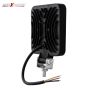 Allextreme EX16WY02 16 LED Square Fog Light 4 Inch Waterproof Driving Spot Lamp for Car, Motorcycle (48W, White & Amber) (PACK - 2)
