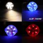Allextreme EX9BMW1 9 LED Fog Light White Light Waterproof Mirror Mount Driving Work Lamp with Multicolor Beads for Motorcycles and Cars (15W, Multicolor Light, 1 PC)