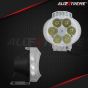 Allextreme EX6FO2P 6 LED Oval Fog Light Waterproof 7/8 Inch Handlebar Mirror Mount Headlamp for Electric Bike Scooter Motorcycle (12W, Multicolor Light, 2 PCS)