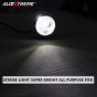 Allextreme EXUSLS1 Universal Spot Beam Flashing LED Strobe Light Multi-Purpose Warning Fog Lamp for Bike, Motorcycle and Cars (3W, White Light, 1 PC)