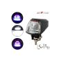 Allextreme EXU3R2P U3 CREE LED Fog Light Universal Waterproof Headlamp with Mounting Brackets for Motorcycle and Cars (9W, White & Red Light, 2 PCS)