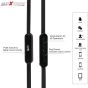 Allextreme AEAR-03 3.5mm Stereo Headphone Earphone with Mic and Inline Control for iPhone Samsung Mobiles and Tablets (Black)