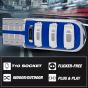 Allextreme EXT10BL3 Universal T10 LED Parking Light 6 SMD Super Bright Interior Pilot License Plate Dome Indicator Lamp Bulb for Car Bike and Motorcycle (3W, Blue, 2 PCS)