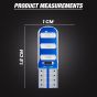 Allextreme EXT10BL3 Universal T10 LED Parking Light 6 SMD Super Bright Interior Pilot License Plate Dome Indicator Lamp Bulb for Car Bike and Motorcycle (3W, Blue, 2 PCS)