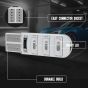 Allextreme EXT10WL Universal T10 LED Parking Light 6 SMD Super Bright Interior Pilot License Plate Dome Indicator Lamp Bulb for Car Bike and Motorcycle (3W, White, 2 PCS)