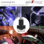 Allextreme EXBWTL2P Imported Motorcycle 7/8" Handlebar Turn Signal LED Light Indicator Dual Color Blinker End Plug Cap DRL Lamp for all Bikes (Blue & White, 2 PCS)