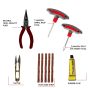 AllExtreme Universal Tubeless Tyre Puncture Repair Kit Flat Tire Puncher Patch Tools (Model 9)