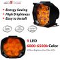 Allextreme EX9FYW2 Imported 9 LED Fog Light Spot Beam Waterproof Heavy Duty Pod Driving Work Lamp for Motorcycle Bike Car and SUV (15W, Yellow Light, 2 PCS)