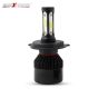 Allextreme 3 Car LED H4 6000K Headlight 25 Watt 2000LM Driving Headlamp Conversion Kit Car High/Low Beam Bright Beam Chip Fog Light for SUVs Trucks Sedans Motorcycle (White)