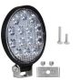 Allextreme EX14WY1 14 LED Round Fog Light 4 Inches Waterproof Driving Spot Lamp with Mounting Bracket for Car, Motorcycle and Outdoor Applications (42W, White & Yellow, 1 PC)