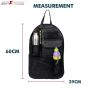 Allextreme EXNCBOB Nylon Universal Car Auto Seat Back Multi Pocket Organizer Bag for Mobile, Bottle, Map, Magazines and Umbrella Storage (Black)