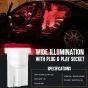 Allextreme EXTPLR2 Universal T10 LED Parking Light Super Bright Interior Pilot License Plate Dome Indicator Lamp Bulb for Car Bike and Motorcycle (1W, Red, 2 PCS)