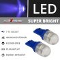 Allextreme EXT10XS Universal T10 LED Parking Light Super Bright Interior Pilot License Plate Dome Indicator Lamp Bulb for Car Bike and Motorcycle (2W, Blue, 2 PCS)