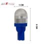 Allextreme EXT10XS Universal T10 LED Parking Light Super Bright Interior Pilot License Plate Dome Indicator Lamp Bulb for Car Bike and Motorcycle (2W, Blue, 2 PCS)