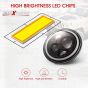 Allextreme 7 Inch Full Ring Round LED Headlight with Hi/Low Beam and Angel Eye Lamp Compatible with Royal Enfield Bullet, Harley Davidson Jeep Wrangler (Pack of 2)