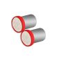 Allextreme EXBA9PR BA9S LED Parking Light Super Bright Car Interior License Plate Wedge Dome Trunk Dashboard Bulb for Car Bike and Motorcycle (3W, Red, 2 PCS)