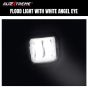 Allextreme EX3HW2W 2.5 Inch Square White Fog Light with White Halo Angel Eye Ring for Bike Motorcycle Car and Off Road SUV (20W, 2 Pcs)