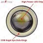 AllExtreme EX3WE2P 3 Inches Universal Car Projector LED Fog Light COB Halo White Angel Eye Rings for Cars (10W, 2 PCS)