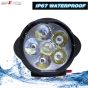 Allextreme EX06L3S 6 LED Fog Light White Light Waterproof Mirror Mount Driving Work Lamp with On/Off Switch for Motorcycles and Cars (10W, 2 PCs)