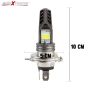 Allextreme EXM11R2 H4 High Brightness COB LED Headlight Bulb 1200LM Waterproof Head Lamp Bulb for Cars and Motorcycles (9W, White Light, 2 PCS)