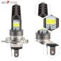 Allextreme EXM11R2 H4 High Brightness COB LED Headlight Bulb 1200LM Waterproof Head Lamp Bulb for Cars and Motorcycles (9W, White Light, 2 PCS)