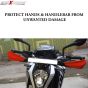 Allextreme EXHGDR1 Universal Bike Handlebar Handguard Finger Brush Wind Protector Compatible for Duke 125, 200, 250 & 390 Motorcycles (Red) (AE_Hand_RD)
