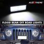 Allextreme EX48LFL02 Universal 48 LED Light Flood Spot Combo Beam Light Multi-Purpose Warning Fog Lamp for Bike, Motorcycle and Cars (72W, White, 2Pcs)