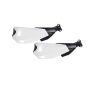 AllExtreme EXHGDW1 Universal Bike Handlebar Handguard Finger Brush Wind Protector Compatible for Duke 125, 200, 250 & 390 Motorcycles (White)