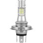 Allextreme EXM11R1 H4 High Brightness COB LED Headlight Bulb 1200LM Waterproof Head Lamp Bulb for Cars and Motorcycles (9W, White Light, 1 PC)
