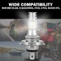 Allextreme EXM11R1 H4 High Brightness COB LED Headlight Bulb 1200LM Waterproof Head Lamp Bulb for Cars and Motorcycles (9W, White Light, 1 PC)