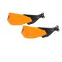 AllExtreme EXHGDO1 Universal Bike Handlebar Handguard Finger Brush Wind Protector Compatible for Duke 125, 200, 250 & 390 Motorcycles (Orange)