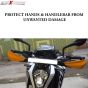 AllExtreme EXHGDO1 Universal Bike Handlebar Handguard Finger Brush Wind Protector Compatible for Duke 125, 200, 250 & 390 Motorcycles (Orange)