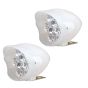 Allextreme EX9BMW2 9 LED Fog Light White Light Waterproof Mirror Mount Driving Work Lamp with Multicolor Beads for Motorcycles and Cars (15W, Multicolor Light, 2 PCS)